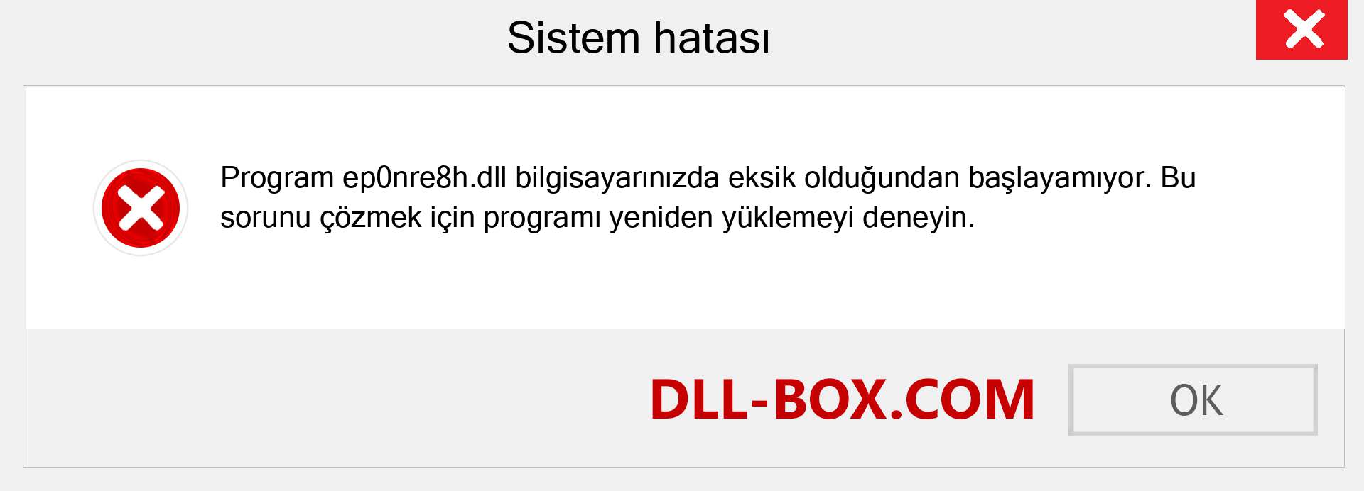 ep0nre8h.dll dosyası eksik mi? Windows 7, 8, 10 için İndirin - Windows'ta ep0nre8h dll Eksik Hatasını Düzeltin, fotoğraflar, resimler